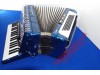 Delicia 37 key 80 bass accordion finished in blue
